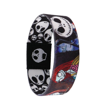 EtherealBe Halloween skull bracelet featuring vibrant skull designs for festive celebrations