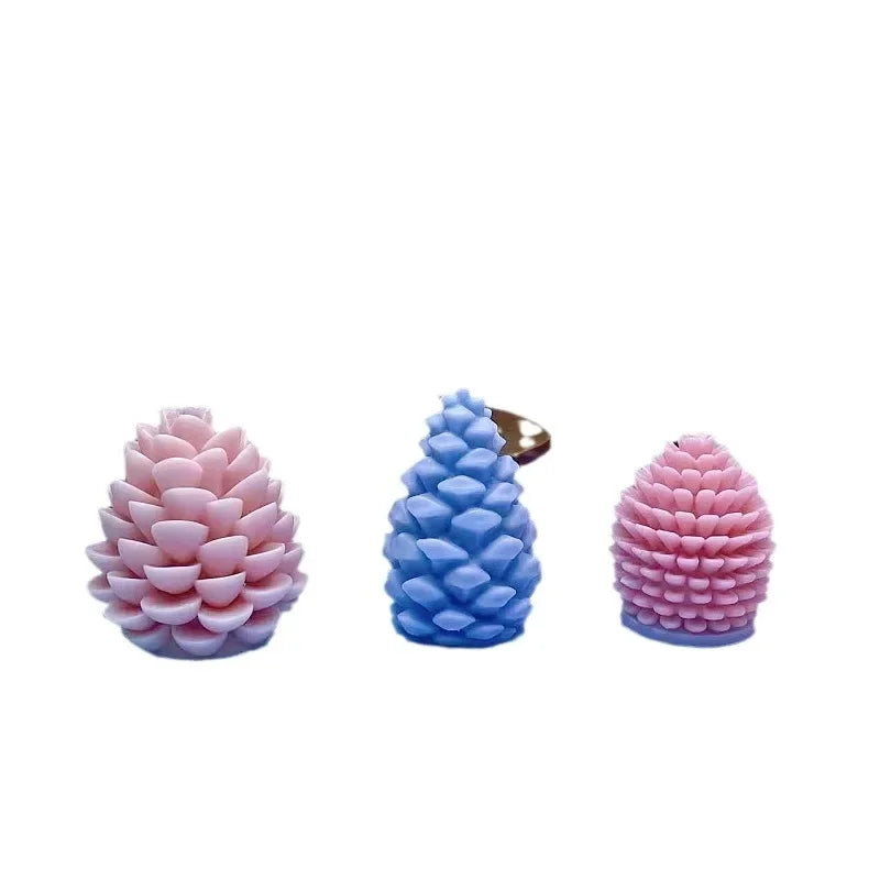 Christmas Series Pine Cone Silicone Candle Mould DIY Handmade Pine Cone Candle Plaster Resin Crafts Soap Mould Christmas Gift