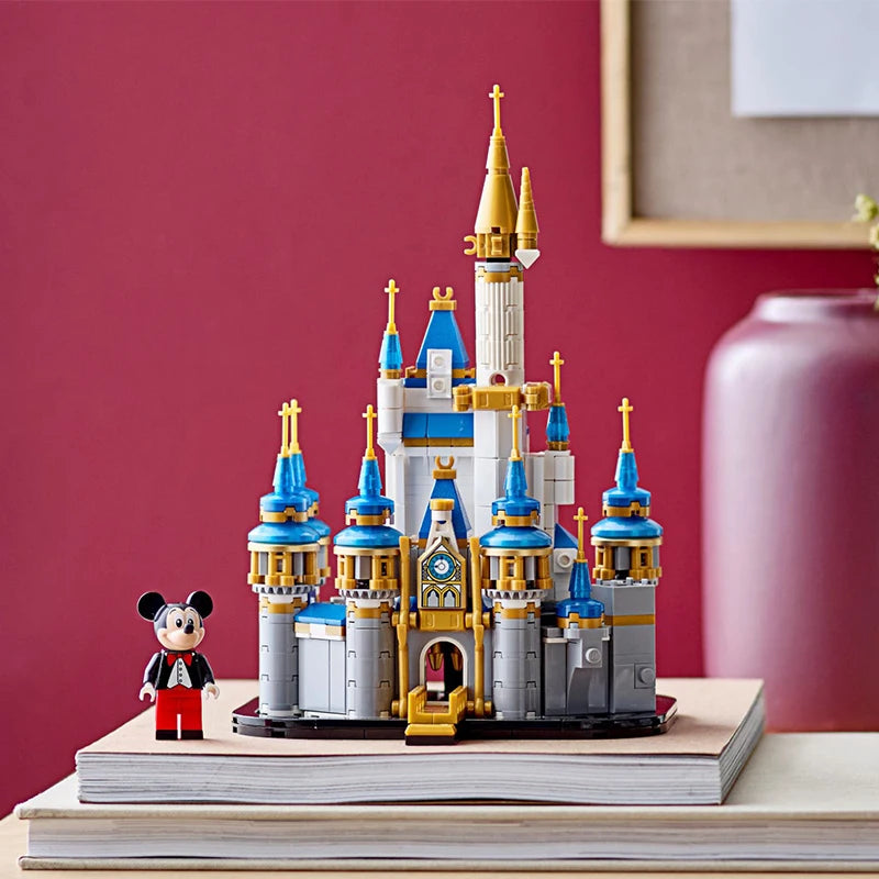 Lego block toy 40478 mini Disney castle toy desktop decoration ornament block boy and girl gift