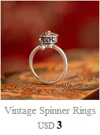 Vintage Spinner Rings Jewelry For Women Finger Ring women's Rings Trend Rotatable Lotus Anti Stress Buddhism Ring Anillos Mujer