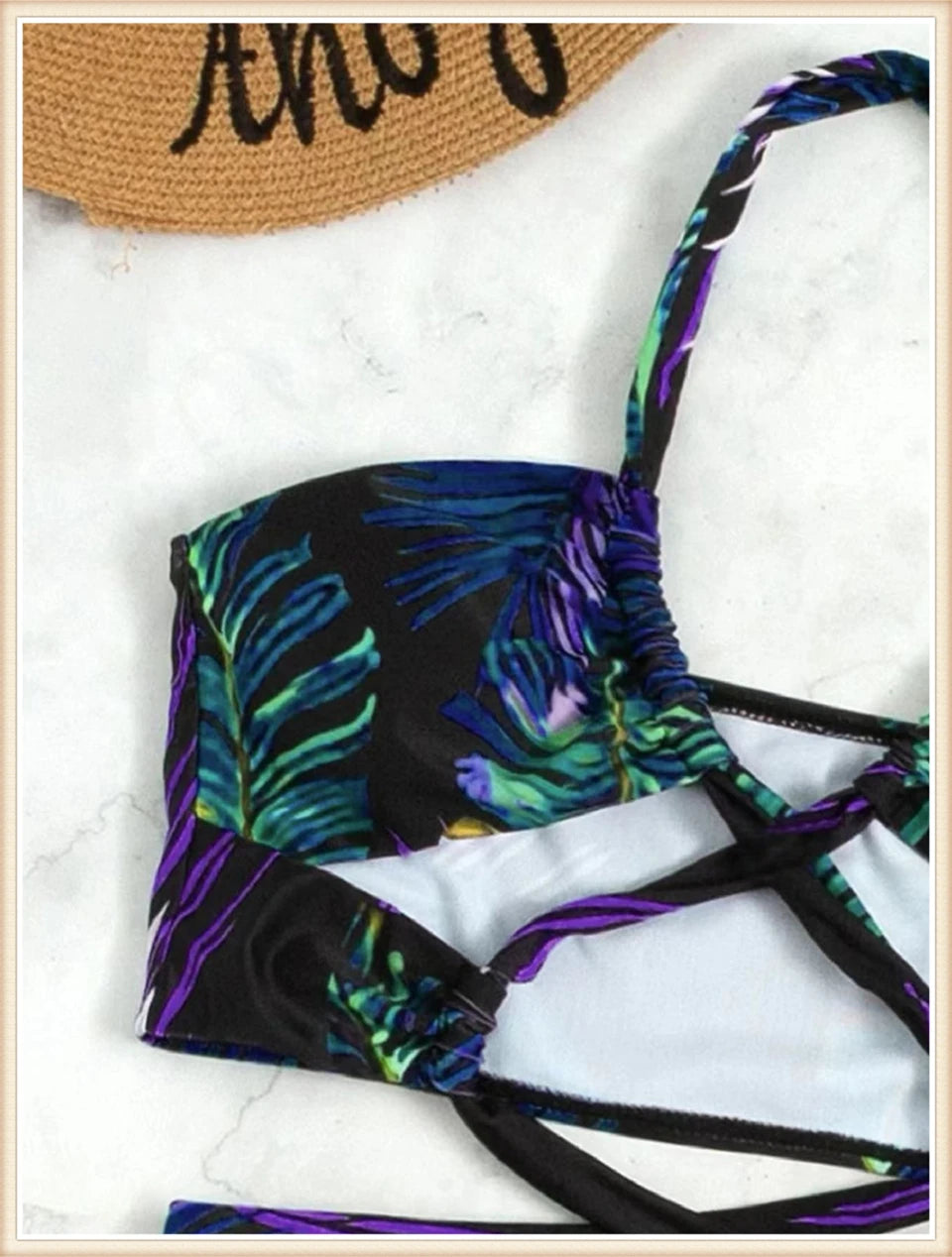 3 Pieces Tie Dye Cross Bikini 2025 Women Sexy Halter Swimsuit & Cover Up Pants Swimwear Bathers Bathing Swimming Suit Beachwear