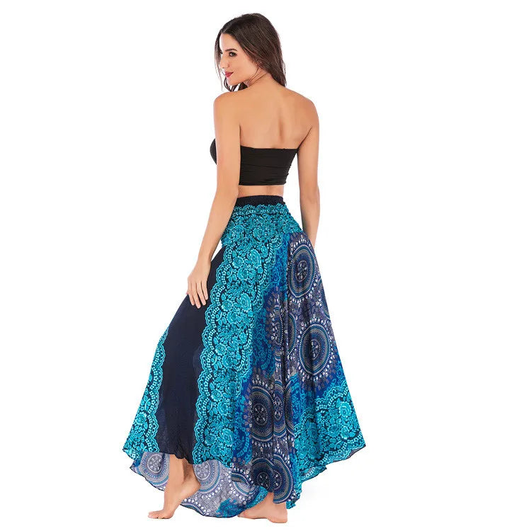 Sexy Summer Long Boho Bottom Women Skirt Vintage Casual Ropa Mujer Faldas Loose Fashion y2k Maxi Skirts Woman Clothing Saia Jupe