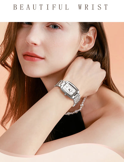 NIBOSI Luxury Ladies Watch Stainless Steel Waterproof Quartz Watch for Woman High Quality Female Clock Elegant Women's Watches