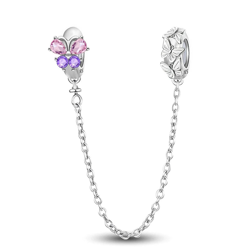 Original 925 Sterling Silver Charms Beads Glowing Luminous Bee Firefly Butterfly Pendant for Bracelet Bangle Charm DIY Jewelry