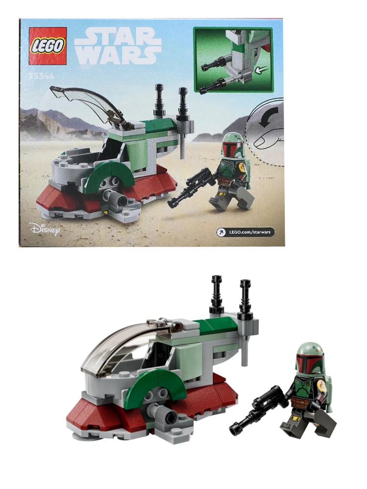 LEGO 75344 Star Wars Boba Fett's Starship Microfighter, Building Toy Vehicle with Adjustable Wings and Flick Shooters
