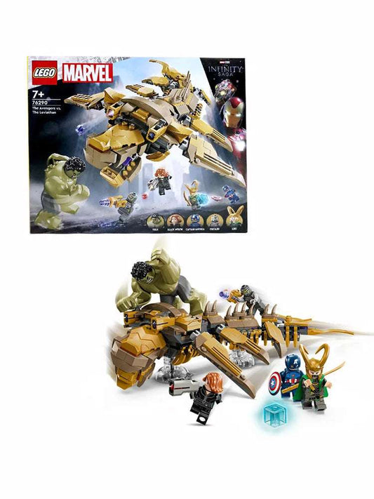 LEGO 76290 Marvel Avengers vs. Leviathan Monsters, Hulk and Captain America, Loki, Black Widow and Chita Ray mini characters