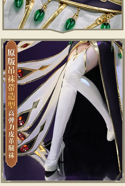 2025 New CC Cosplay Costume Halloween Christmas Role Playing C Geass Mooyiyi cos Queen Dress Gorgeous and elegant 1:1 restore
