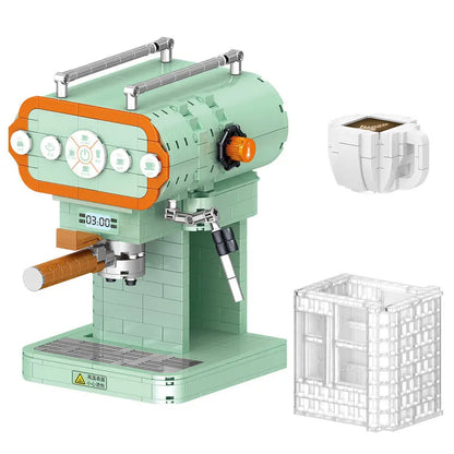 Retro Bread & Coffee Machine Building Block Set - Creative  Toy, Adult Simulation Model Coffee Gift, Unique Gift for Men & Women