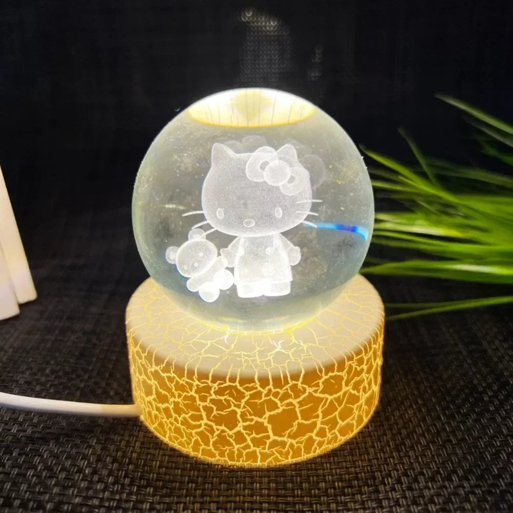 Night Light Creat Crystal Ball USB With Milky Way galaxy LED Children Night Lamp For Bedroom Ambient Light Christmas Gift