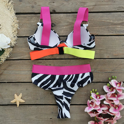 Sexy High Waist Bikini Swimsuit Brazilan Bikini Set Swimwear for Women High Leg Push Up Two Piece Bathing Suits Summer Female