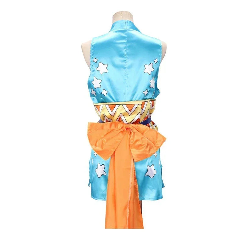 Sexy Halloween Cosplay for Adults Anime One Piece Nami Costume Costume Halloween NAMI Sexy Satin Printed Short Kimono Cosplay