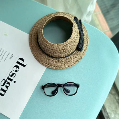 Clothes For Labubu 17cm Outfit Accessories for The Monster Korea Kpop Labubu Idol V1 V2 V3 Clothing GD K-Pop Cool Suit Straw Hat
