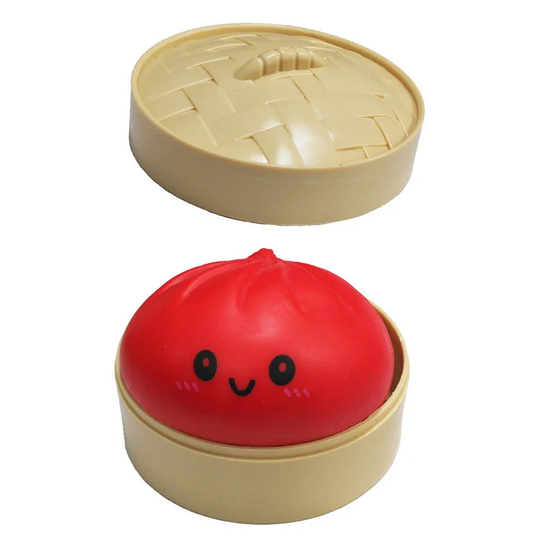 Simulation Flash Dumpling Pressure Ball Slow Rebound Soft Pinch Decompression Baozi  modeling stress relief toy birthday Gifts