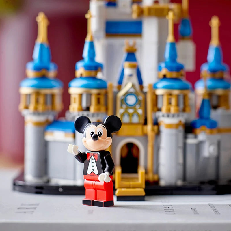 Lego block toy 40478 mini Disney castle toy desktop decoration ornament block boy and girl gift