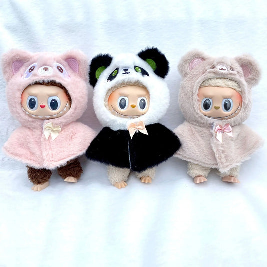 Labubu 17cm Doll Replacement Clothing Bjd  Decoration Fashion Delicate Cute Idol Kpop Exo Toy Doll Mini Clothes(no doll)