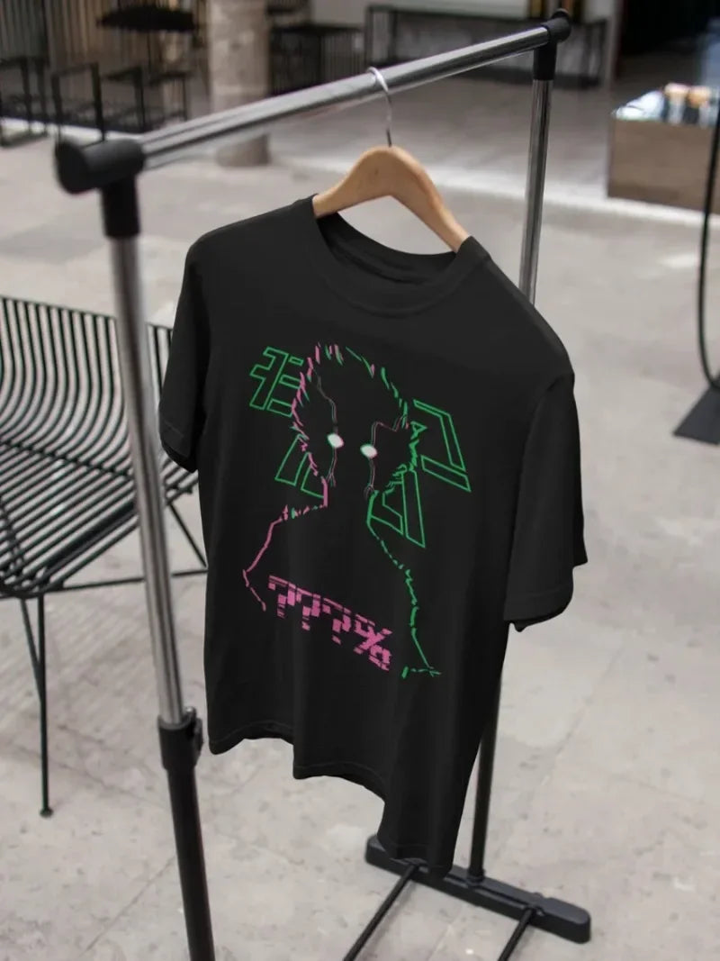 Mob Psycho 100 Shirt New Top Shigeo Kageyama Angry Rage Anime Manga New Shirt Graphic T Shirts  Oversized T Shirt  Women Clothes