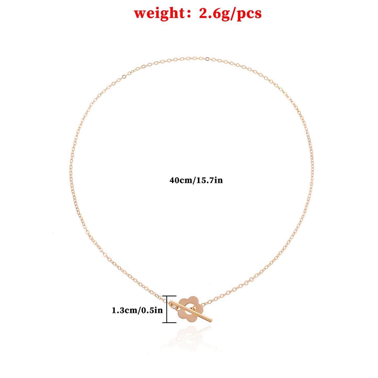 2022  Luxury OT Flower Buckle Crystal Glass Bead Chain Choker Necklace for Women Charm Fashion Jewelry  Gift