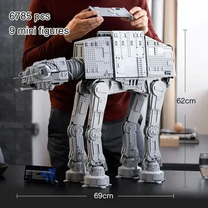 TLXT 6785pcs Land transport battle robot AT-AT set moc Building Block bricks star model toy set gifts kids world Christmas 75313