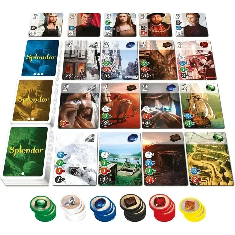 Space Cowboys Splendor Board Game Marvel-Duel  Board Game Jewel Pad English Battle Party Friends Party Role Play Game Collection