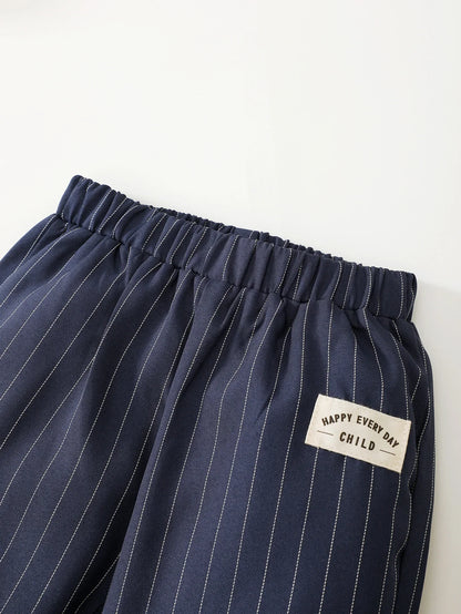 Spring   And   Autumn  1-6  Years  Old  Cool  Boys  Shirt   Striped   Trousers   Gentleman's   Suit