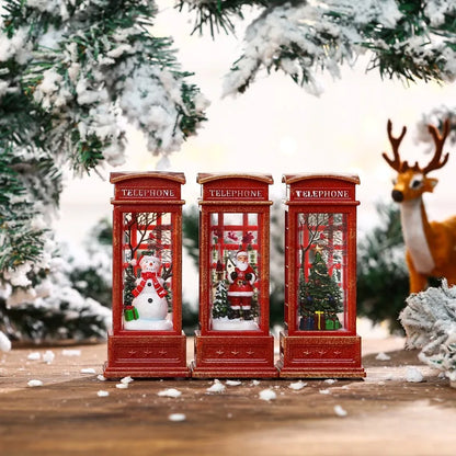 Christmas LED Candle Lantern Decorative Holiday Light Creative Tabletop Decor for Kids Window Display Festive Home Decoration