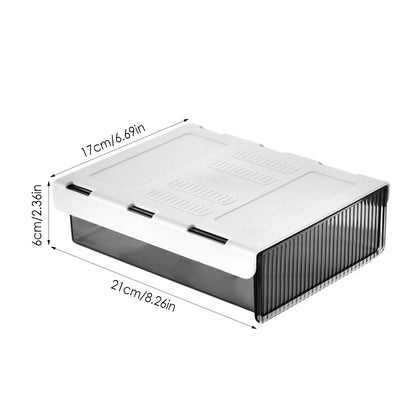Under Desk Storage Drawers Hiddens Mounted Desk Drawer Attachable Slide-out Drawer Self-Adhesive Under Desk Drawer