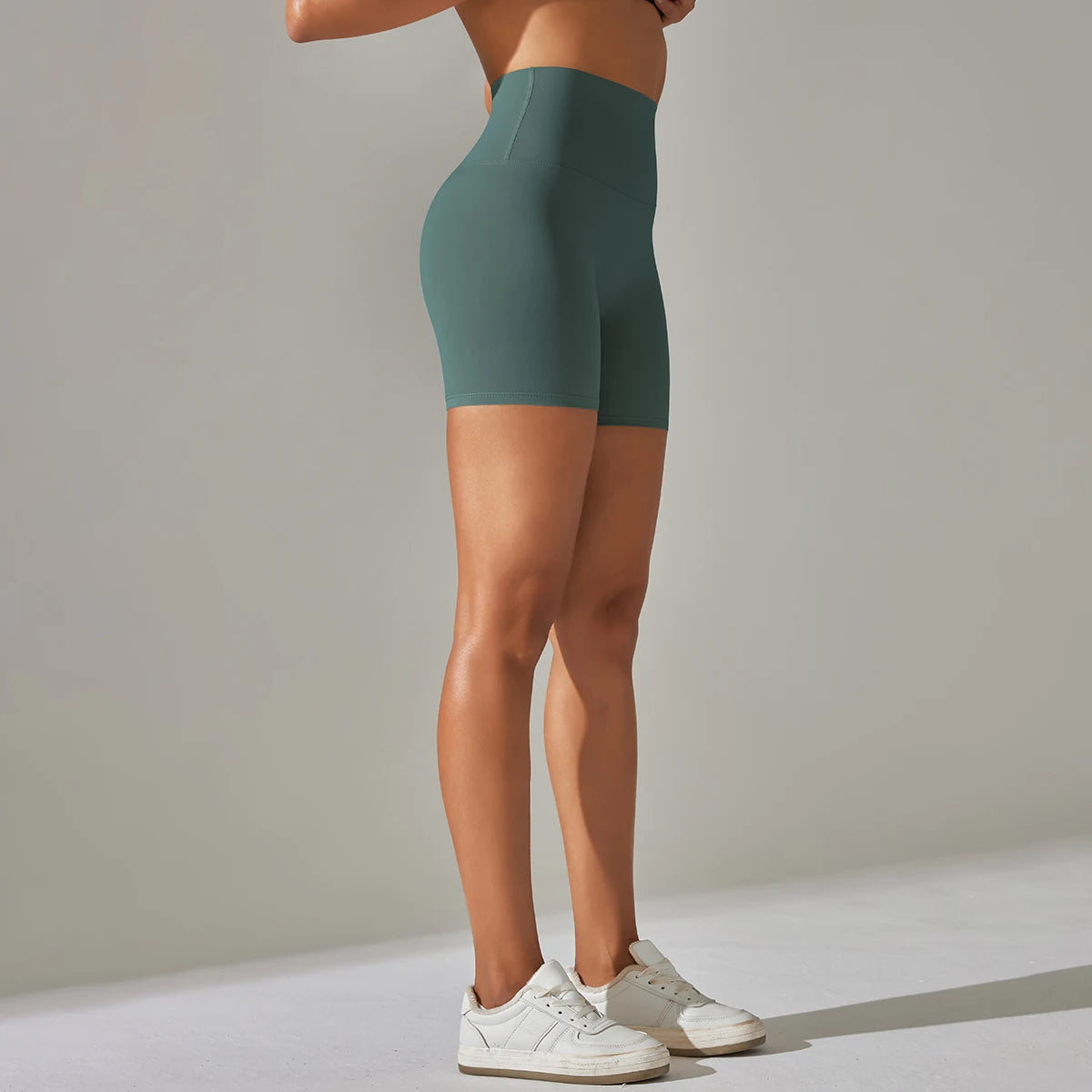 Summer Women Yoga Shorts Naked Feel Sports Shorts  Fitness Tights High Waist Gmy Running Push Up Clothes Workout Cycling Shorts