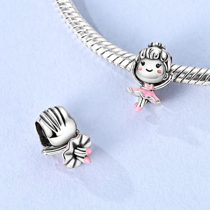 Original Charms Bead 925 Sterling Silver Inlaid Zirconium Animal Paper Crane Snail Pendants Fit Bracelet Jewelry Gift Marking