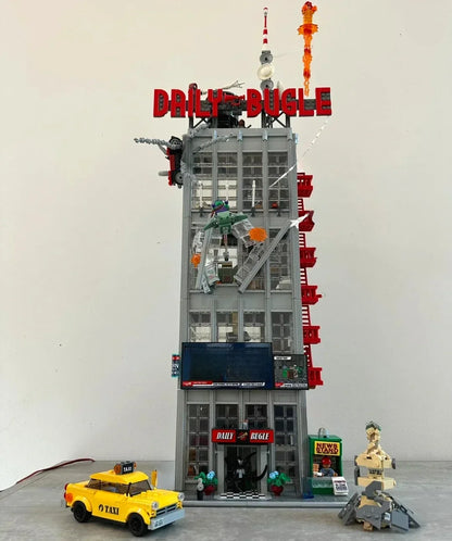 Newspaper Office Building Building Blocks Anniversary Set Compatible With Legoed Particles Suitable For Christmas Gifts 76178