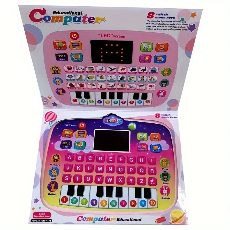 Kids Tablet Toddler Learning Mat With Led Screen Teaches Music And Math For Early Childhood Educational Electronic Toys