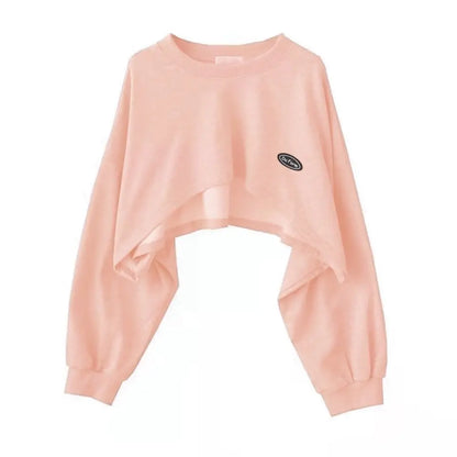 Two Piece Top Spring and Autumn Short Sweater Women's Spicy Girl Style Design Sense Bat Sleeve 2023 New Popular Coat