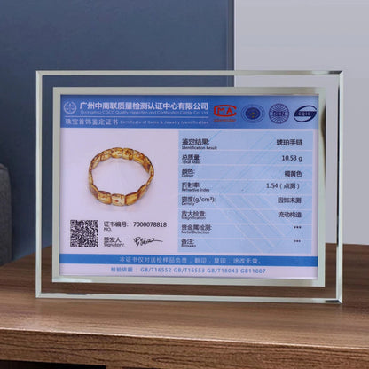 3A Natural Baltic Amber Bangle 11-14x15-17mm - Ultra-Rich Inclusions Bracelet for Collector's Raw Amber Jewelry
