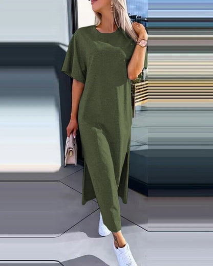 EtherealBe Ladies Back Lace Casual Dress in Mint Green