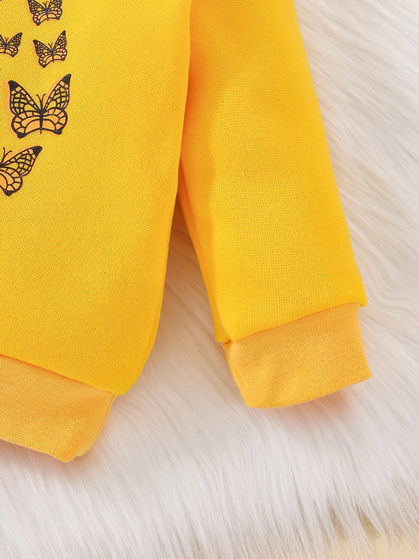 2Pcs Winter Sets For Baby Girls Flowers Print Long Sleeve Hooded Top And Long Pants Infant Newborn  Outfits 0-24M