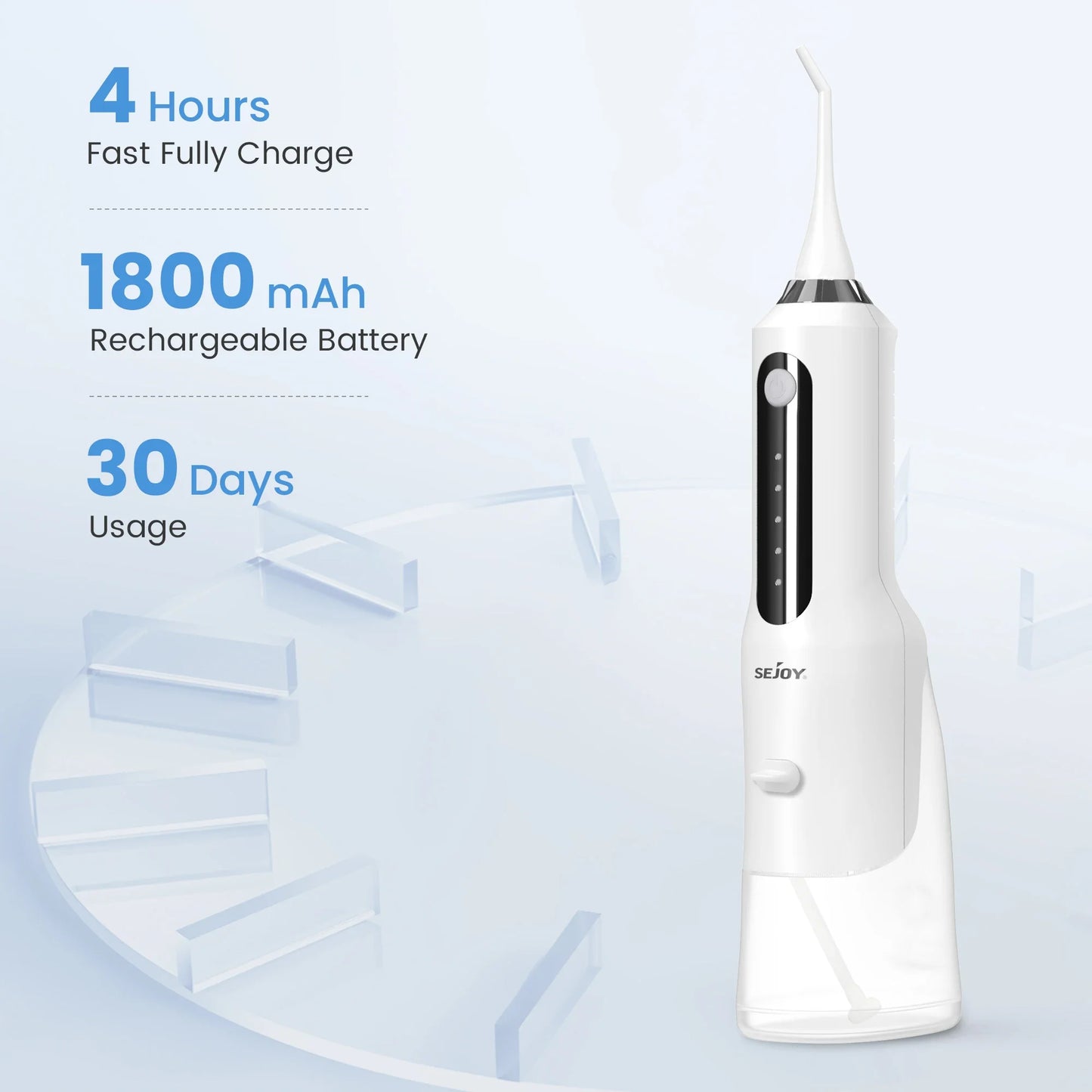 SEJOY Water Flosser for Teeth Irrigator Teeth Whitening Tool Portable Water Pick Personal Care Appliances Dental Teeth Cleaner