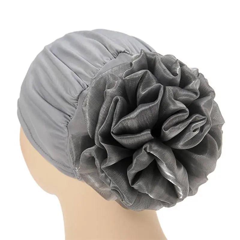 Women's Hats Spring Summer Floral Beanie Hat Muslim Stretch Turban Hat Cap Hair Loss Headwear Hijib Cap