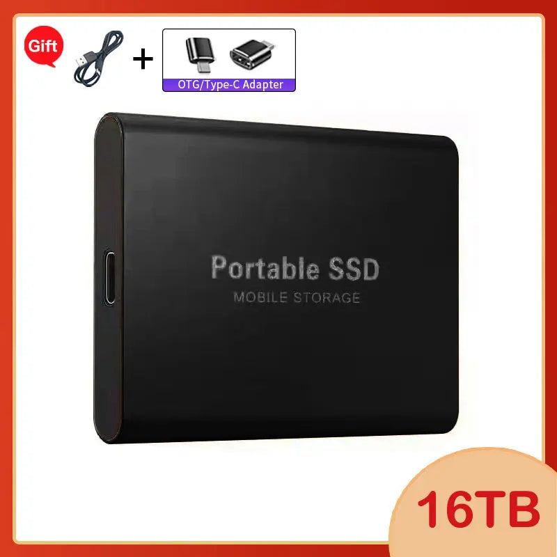 Lenovo 1TB External Hard Disk 2TB High-Speed Hard Drive USB3.1 Type-C Solid State Drive Storage Disks for Laptops/Desktop/Mac