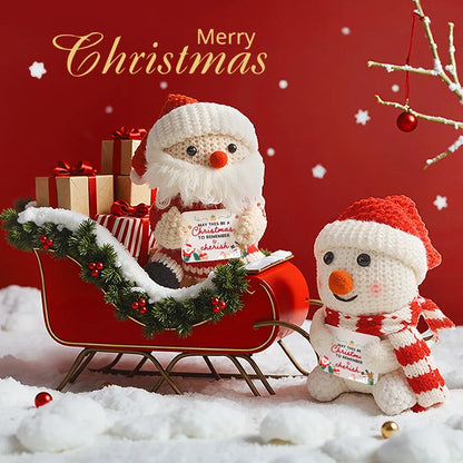 Christmas Positive Crochet Gifts Handmade Crochet Animals Dolls Christmas Gifts for women, Men, Mom, Dad, Teacher, Friend
