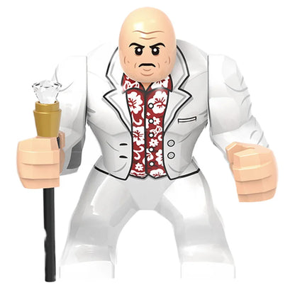 Building Blocks Marvel Transformation Figures Big Goblin Spiderman Iron Man Venom Captain Hawk Deadpool Technic Armor Gift Toys