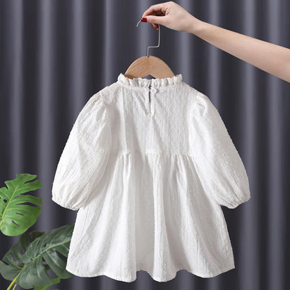 Spring fall toddler Girls' Baby Clothes Lace Long Sleeve Dress costume for infant Girls' Clothing 1-6 Year baby Birthday Dress