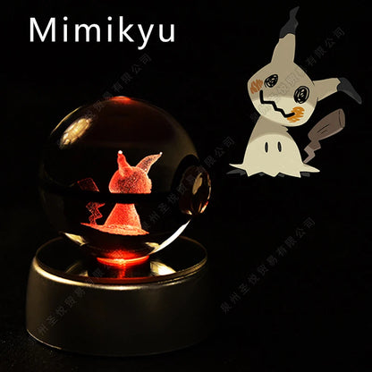 EtherealBe Pokemon 3D Crystal Ball Night Light