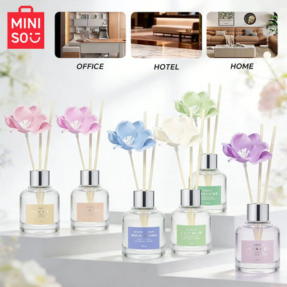 MINISO Green Plants, Fragrance Flameless Aroma Diffuse Lavender Vine Volatile Aroma, Gardenia Flower Air Freshener