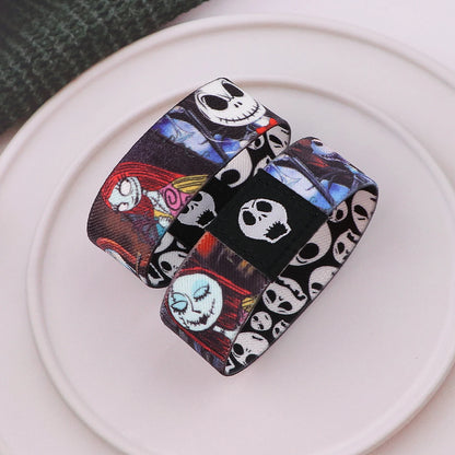 EtherealBe Halloween skull bracelet featuring vibrant designs of various skulls and characters