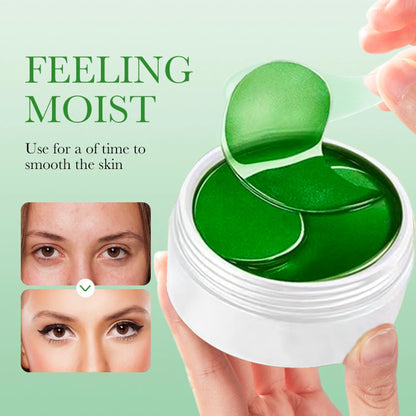 Seaweed EYE Mask 60PCS – Hyaluronic Acid Collagen Patches for Dark Circles,Puffiness, Natural,Non-Irritating,Certified Skincare