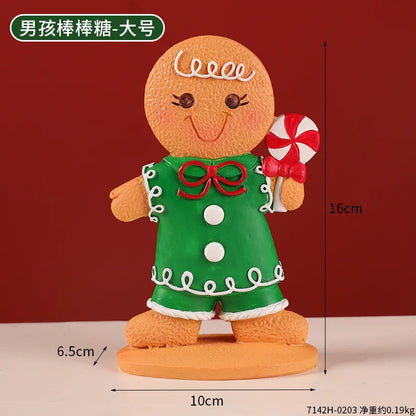 Christmas Gingerbread Man Doll Tree Pendant Ornaments Holiday Party Supplies Home Party Navidad Christmas Decoration Kids Gift