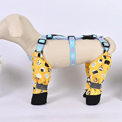 Dog Suspender Boots Protective Paw Protector Booties Soft Dogs Boots & Paw Protectors Dog Socks for Small Medium and Large Dogs