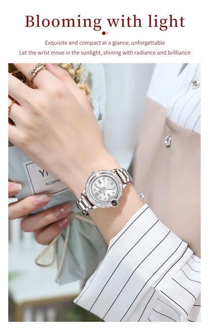 OLEVS 5588 Original Certification Women's Watches Love Expressing Watch Quartz Watch for Lady's Waterproof Date Dress Wristwatch