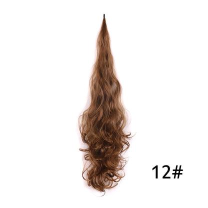 32" Flexible Wrap Around Ponytail Hair Extension Long Curly Synthetic Ponytail Wavy Pretty Hair Ponytails Hairpieces For Women