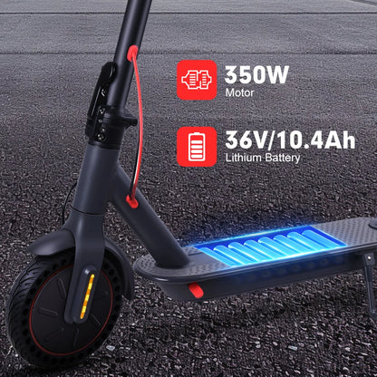Mankeel 30KM Electric Scooter Adults 350W Foldable Electric Kick Scooter 8.5 Inch APP 10.4AH Folding E-scooter Dual Brake System
