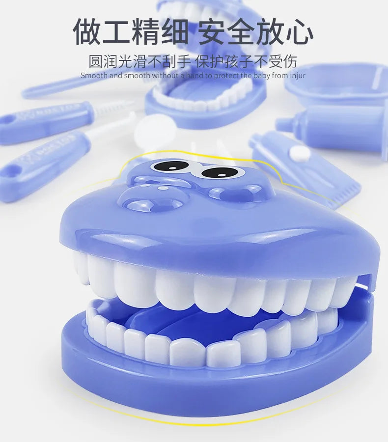 1/9pcs Montessori Educational Toys for Children Early Learning Doctors Role Play Kids Intelligence Brushing Tooth Teaching Aids